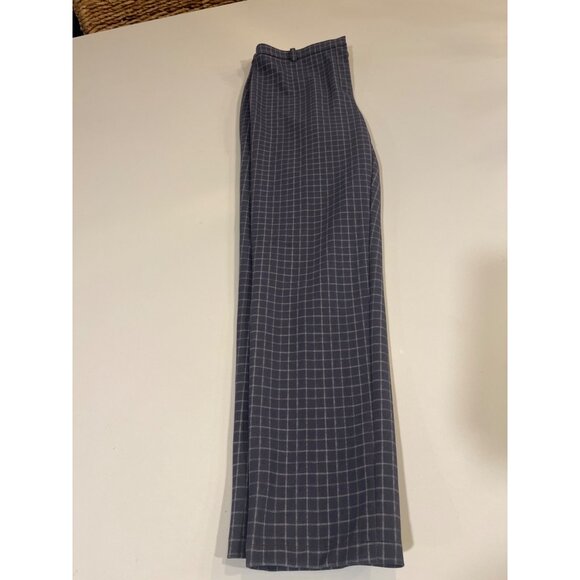 Theory Womens Gray Windowpane Check Slim Fit Pants Size 6 - Tailored Trousers Wi - Picture 4 of 10